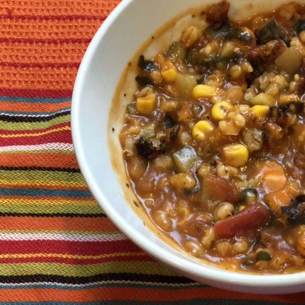 Instant Pot Vegan Vegetable and Barley Soup