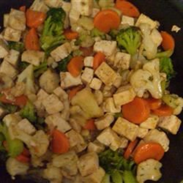 Wicked Garlic Tofu Saute