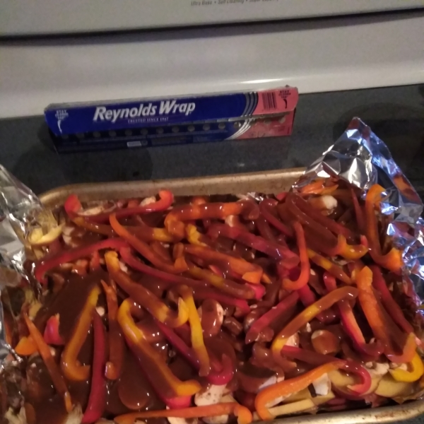 Sheet Pan Ground Beef, Potato, and Carrot Dinner