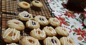 White Chocolate Raspberry Thumbprint Cookies