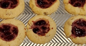 White Chocolate Thumbprint Cookies