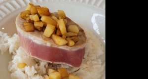 Seared Ahi Tuna with Apple-Ginger Soy Sauce