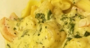 Keto Shrimp Alfredo