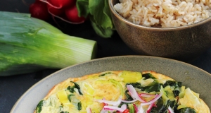 Radish Green Frittata