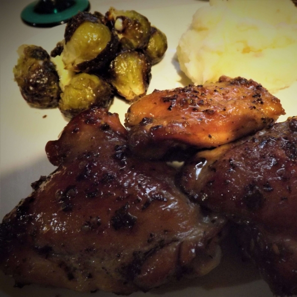 Garlic-Brown Sugar Chicken Thighs