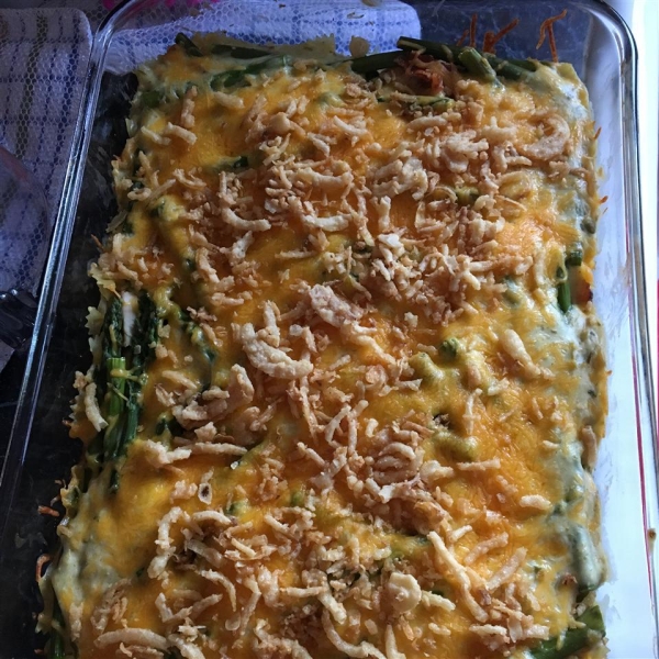 Cheesy Chicken Asparagus Casserole