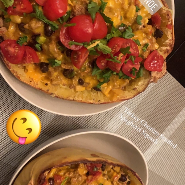 Chorizo-Stuffed Spaghetti Squash