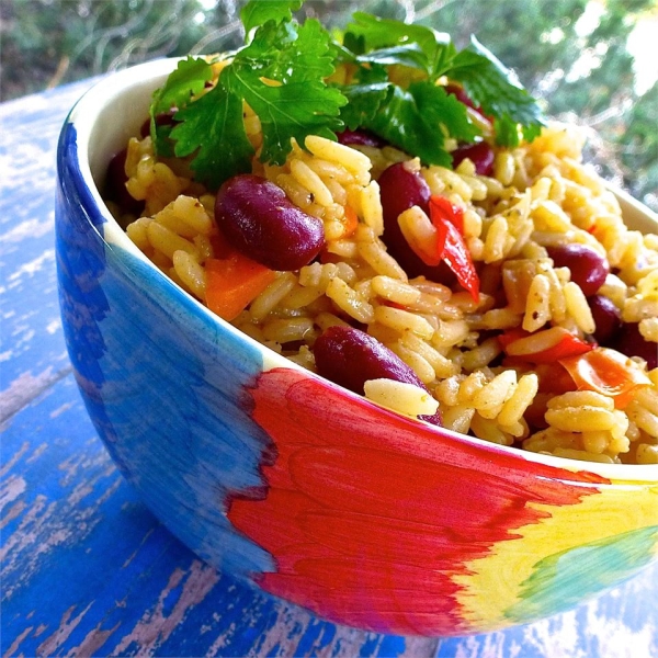 Easy Seasoned Beans and Rice