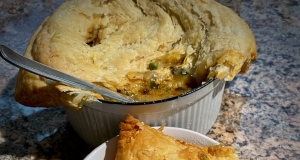 Vegetarian Pot Pie with Puff Pastry Crust