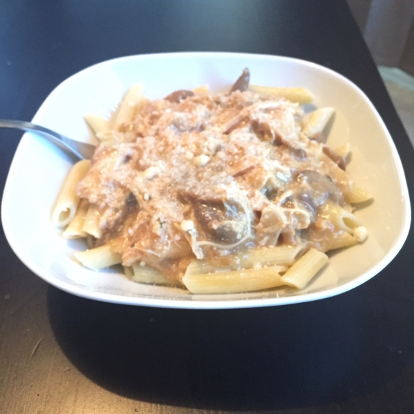 Crock Pot Cheesy Mushroom Chicken