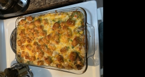 Leftover Meatloaf Tater Tot Casserole