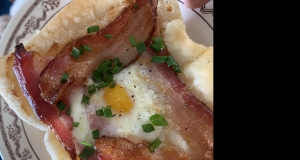 Puff Pastry with Egg and Bacon