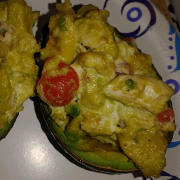 Chicken-Stuffed Baked Avocados
