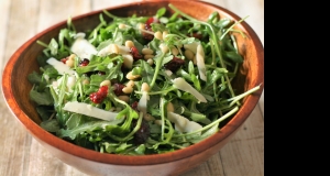 Arugula Salad with Asiago and Cranberries