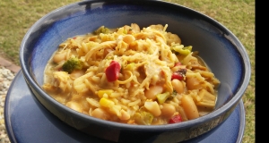 White Chicken Chili with Rice