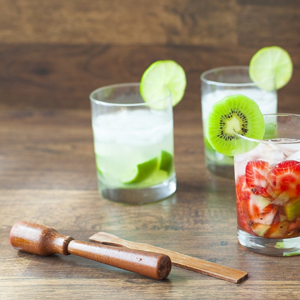 Strawberry Kiwi Caipirinha