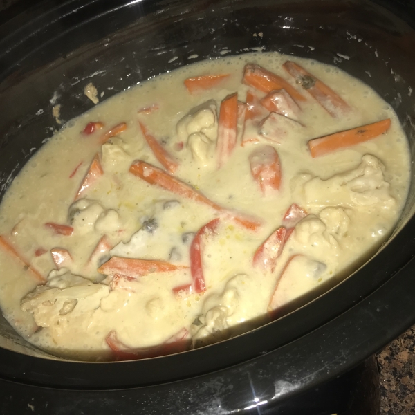 Slow Cooker Chicken with Mushroom Wine Sauce