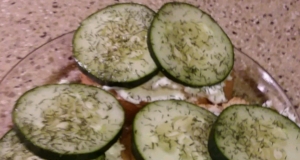 Creamy Dill Cucumber Toasties