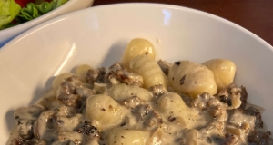 Creamy Sausage and Mushroom Gnocchi Skillet
