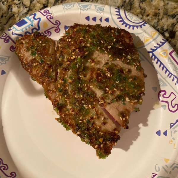 Wasabi Encrusted Tuna Steaks