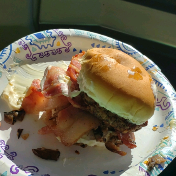 Bacon-Mushroom-Swiss Burger