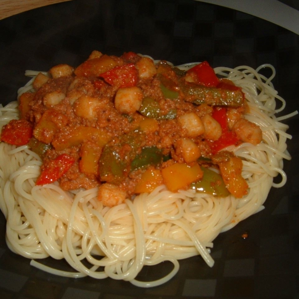 Scallop and Chorizo Pasta
