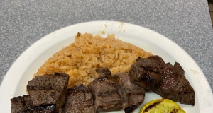 Cuban Beef and Zucchini Kebabs with Mojo Sauce