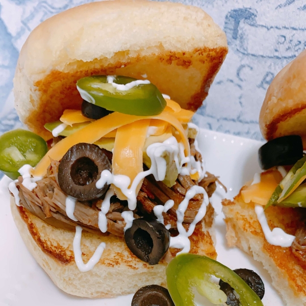 Taco Shredded Beef Sliders