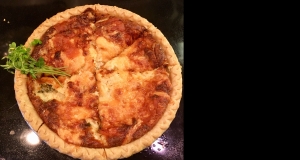 Wood Sorrel Savory Onion Tart