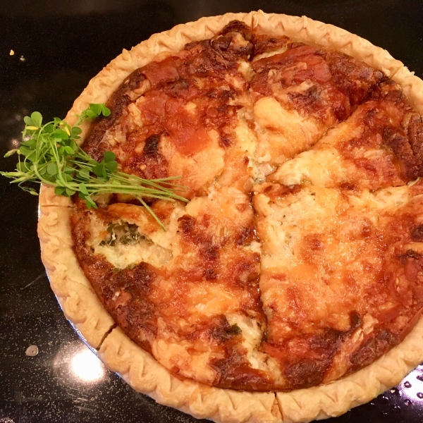 Wood Sorrel Savory Onion Tart