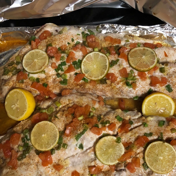 Baked Snapper with Citrus and Ginger