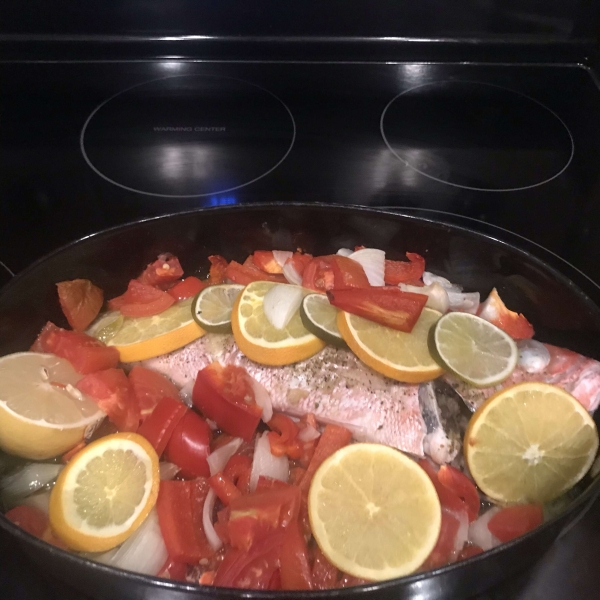 Baked Snapper with Citrus and Ginger