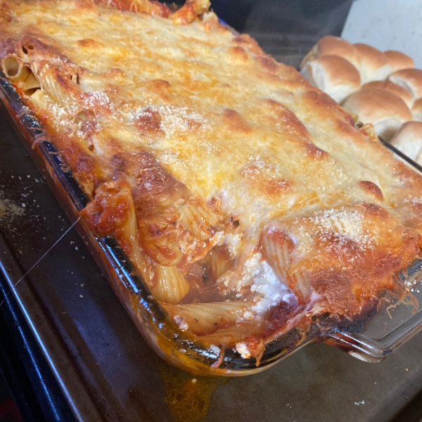 Three Cheese Baked Pasta