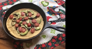 Avocado Tomato Vegan Socca (Farinata)