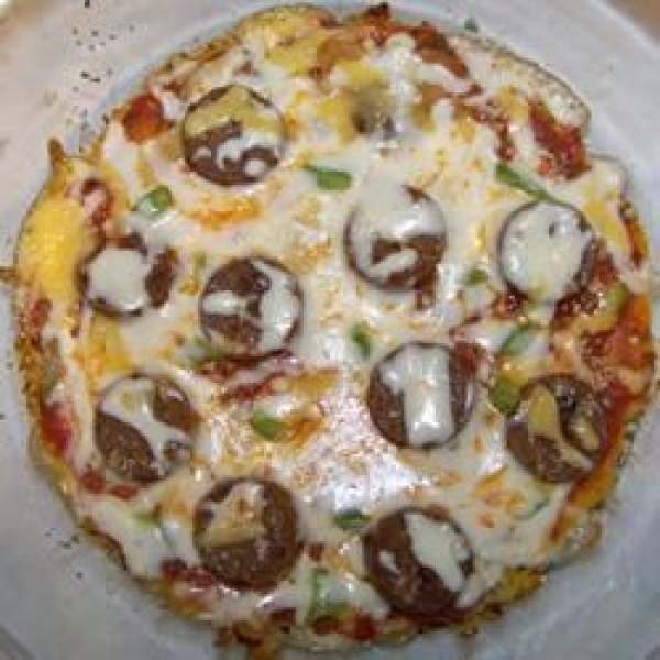 Pepperoni Polenta Pizza