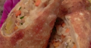 Jerk Chicken Egg Rolls with Mango-Habanero Sauce