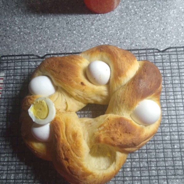 Braided Easter Egg Bread