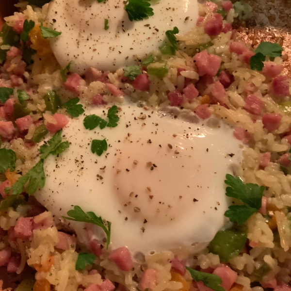 Ham Fried Rice with Eggs