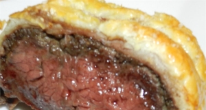 Prosciutto-Wrapped Beef Wellington without Pate