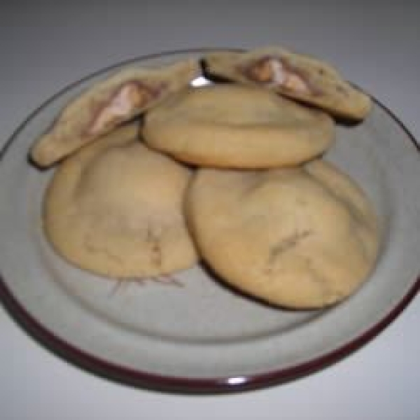 Caramel Nougat Bar Peanut Butter Cookies