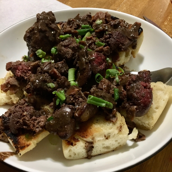 Chicken Livers Marsala