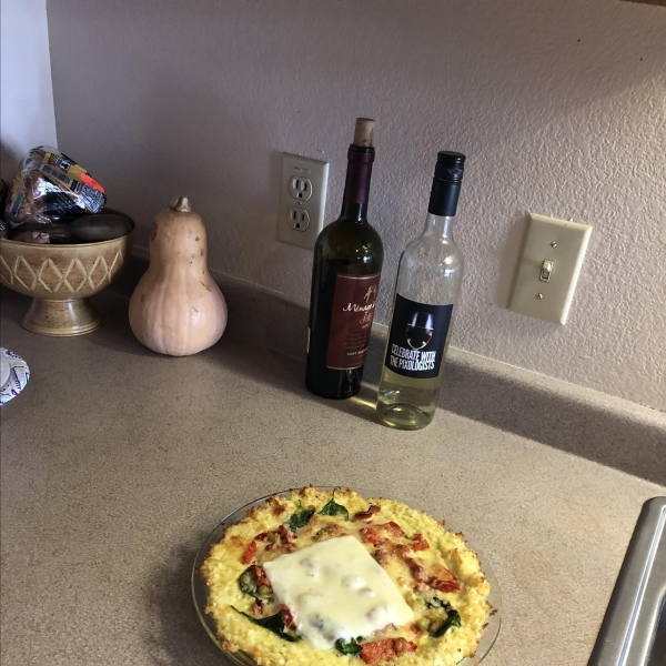 Cauliflower-Crusted Quiche with Hillshire Farm® Smoked Sausage