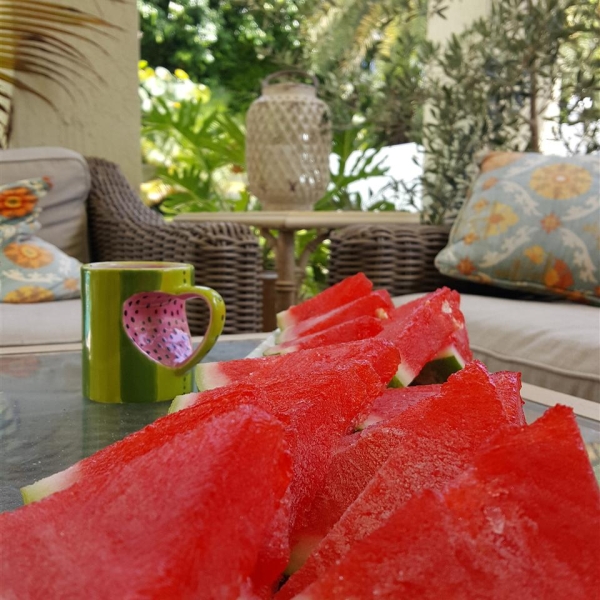 Sliced Watermelon Jell-O® Shots