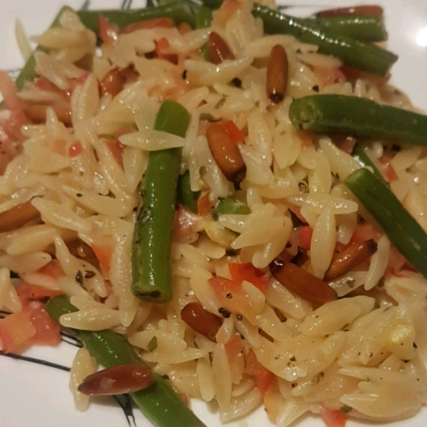 Green Bean Orzo Pasta