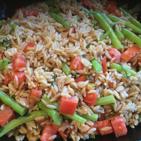 Green Bean Orzo Pasta