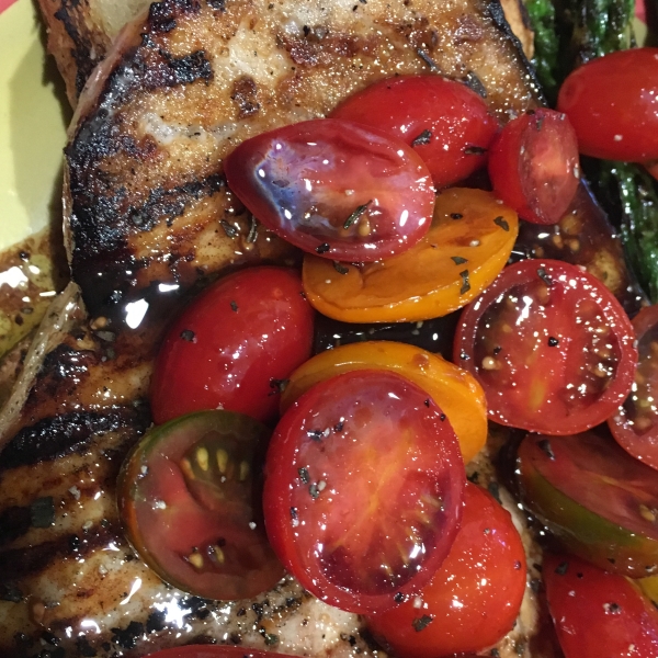 Chef John's Grilled Swordfish Bruschetta
