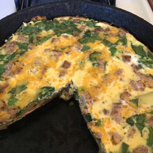 Spinach and Potato Frittata