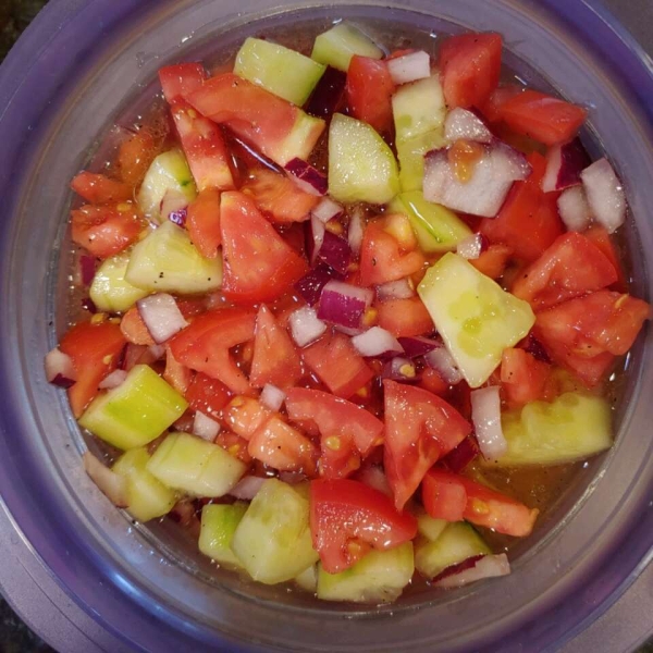 Tomato Cucumber Onion Salad