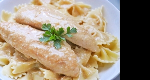 Chicken Tenders with Creamy Lemon-Garlic Sauce