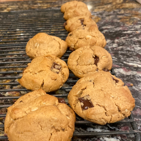 Peanut Butter Cookies with Chocolate Chunks
